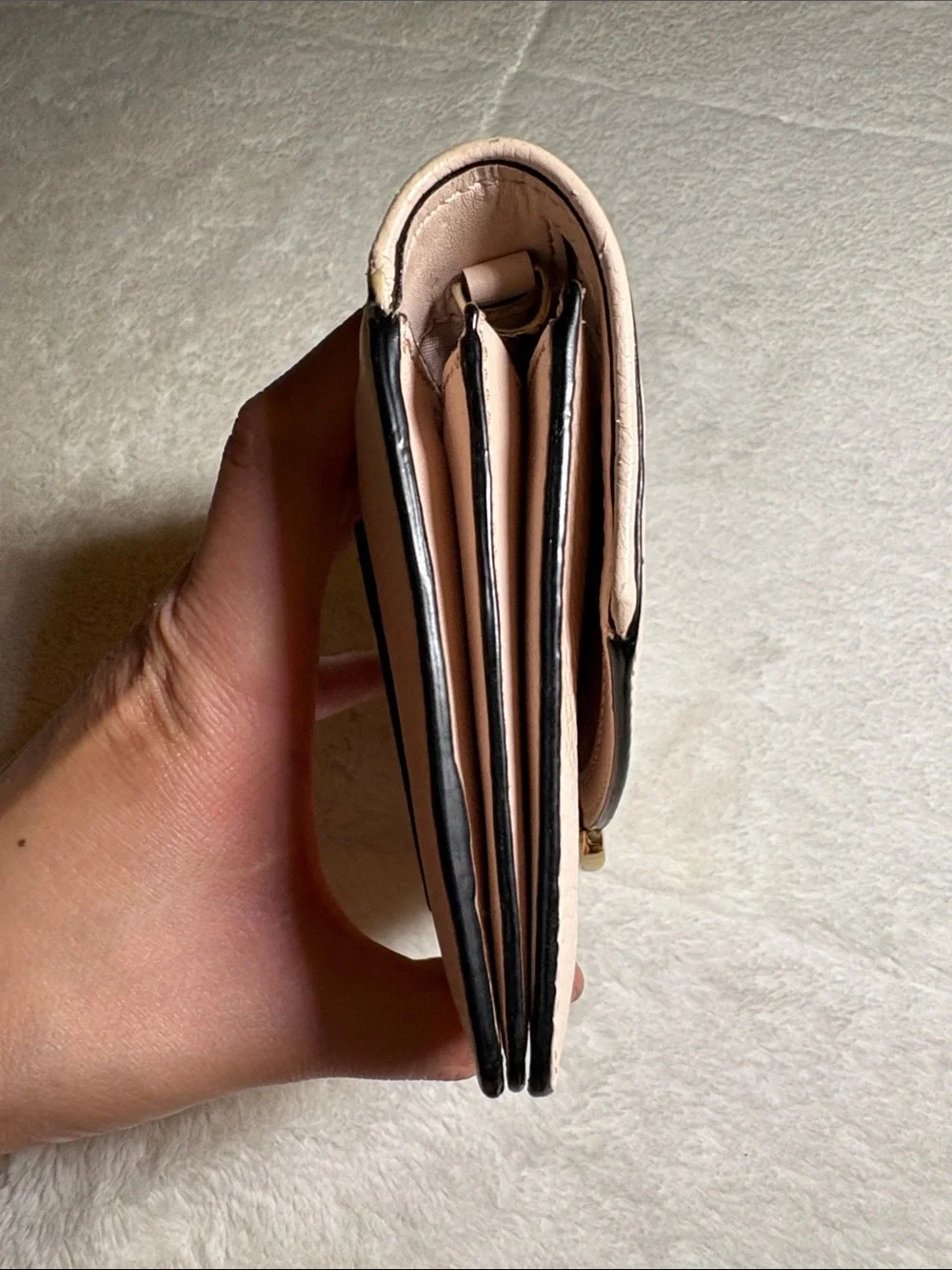 Kate Spade Pink Leather Flap Wallet